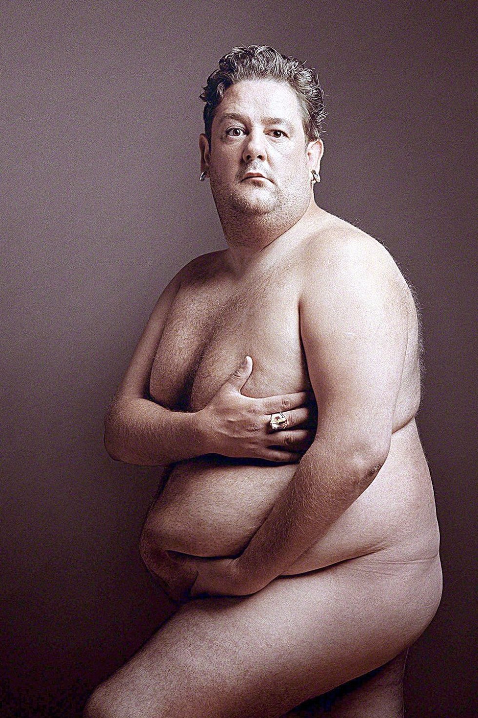 A chubby man