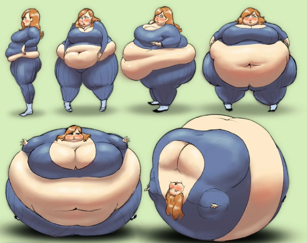 Fat girl gets fat art