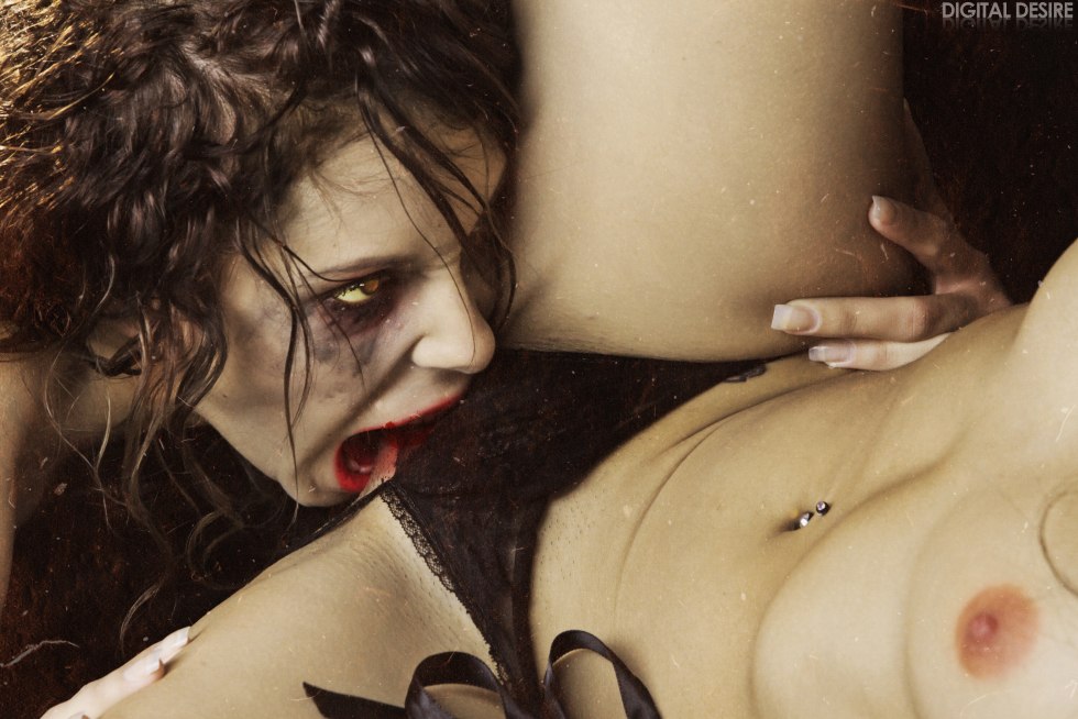 Naked beautiful vampires