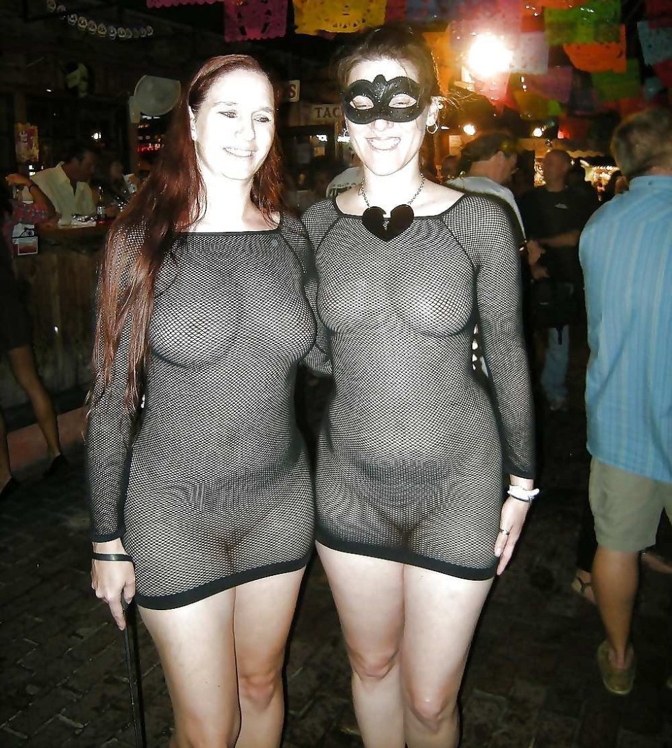 Girls without panties in public places