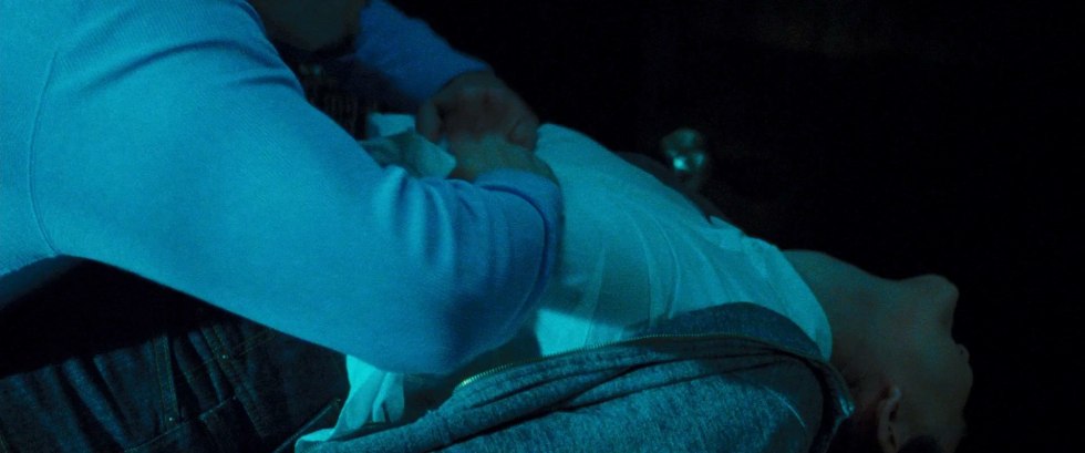 Naked girls in the winter forest