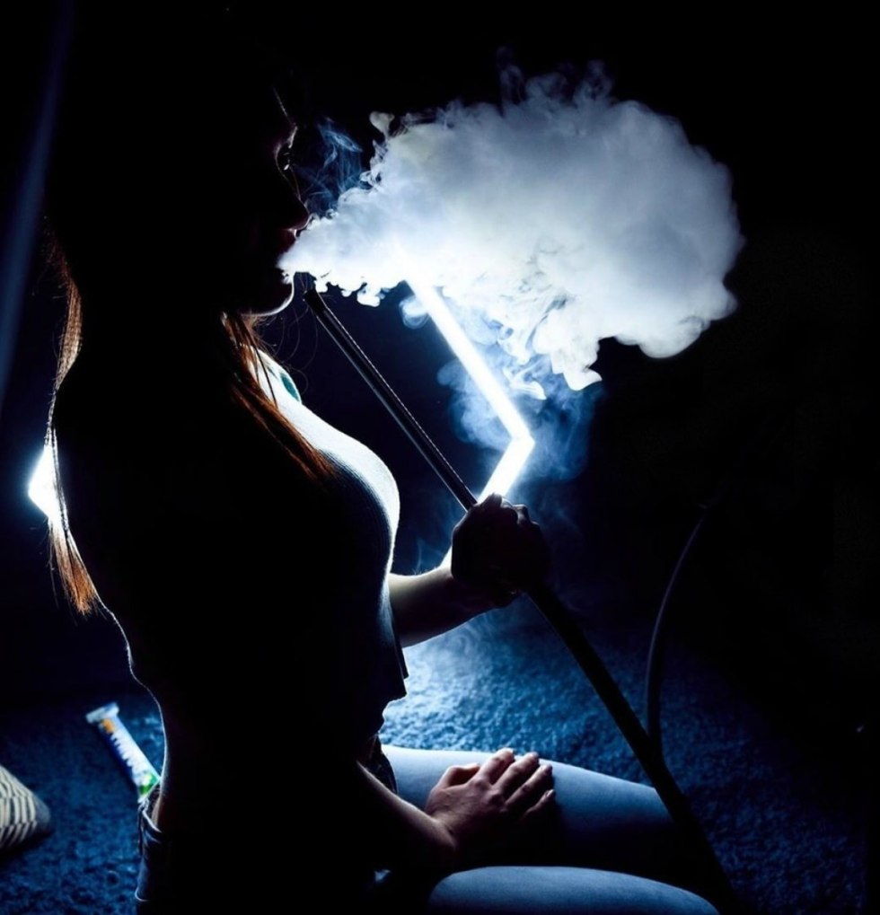 Beautiful girls with hookah