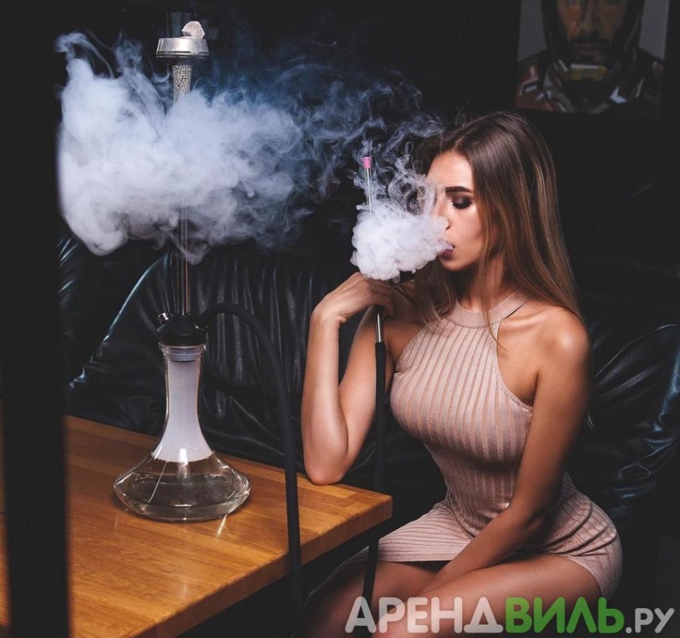 Girl with hookah