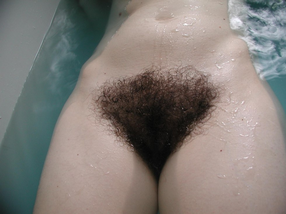 Naked women with a hairy pubis