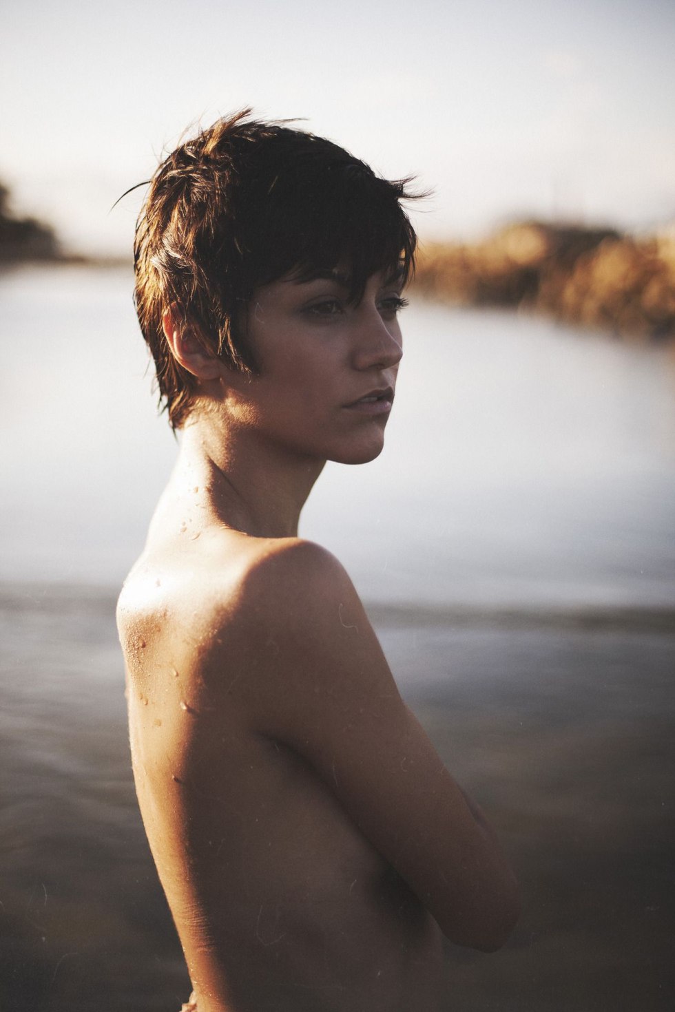 Girls with short hair nude