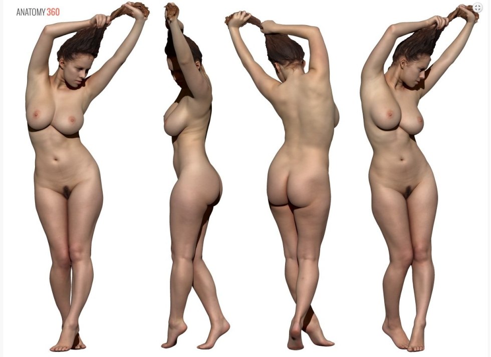 Naked full women in full height