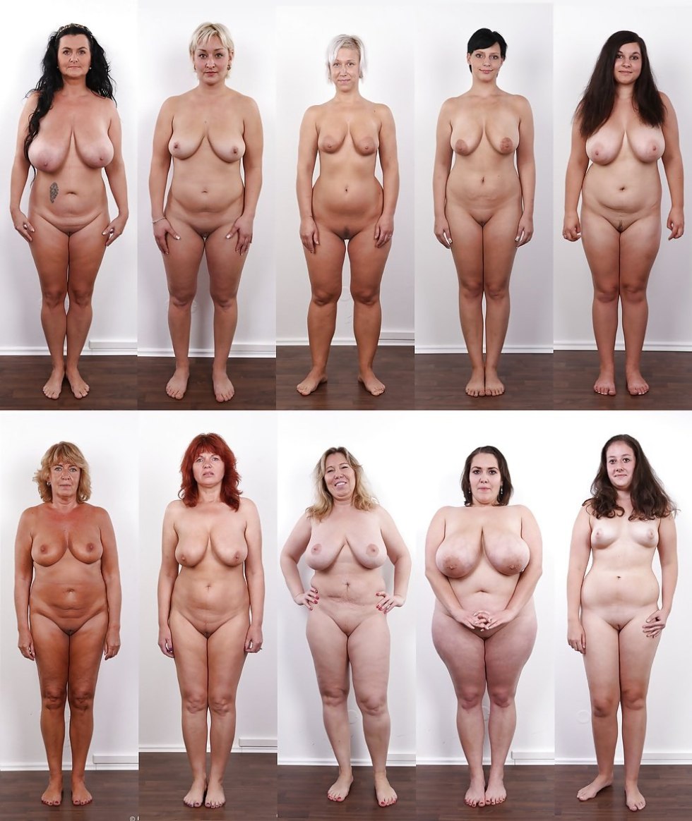 Naked women of different ages