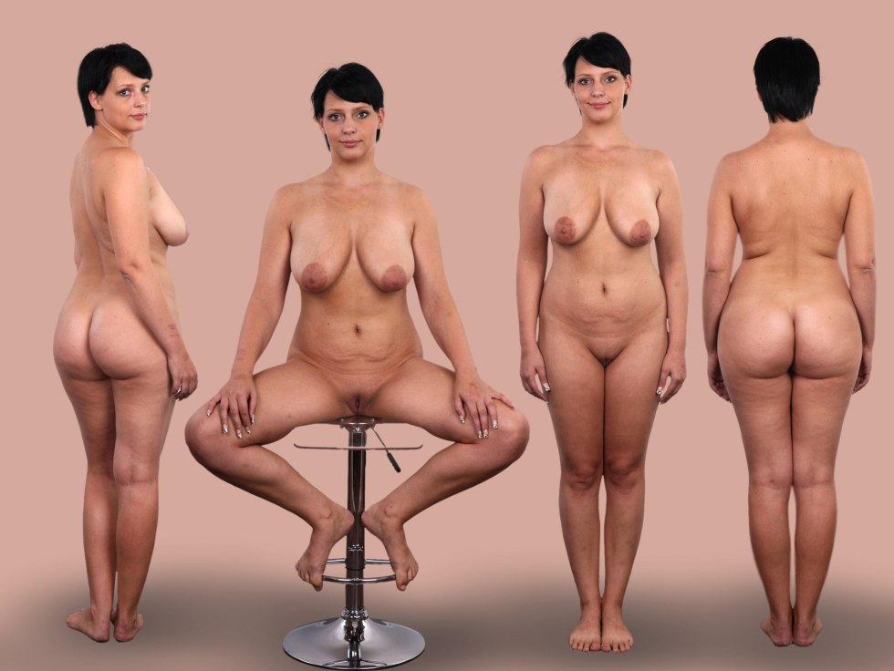 Woman with excess weight nude