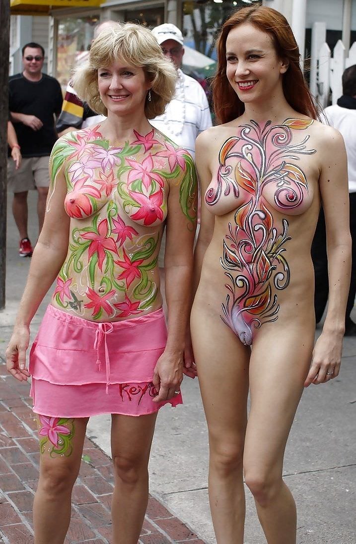 Body art festival naked