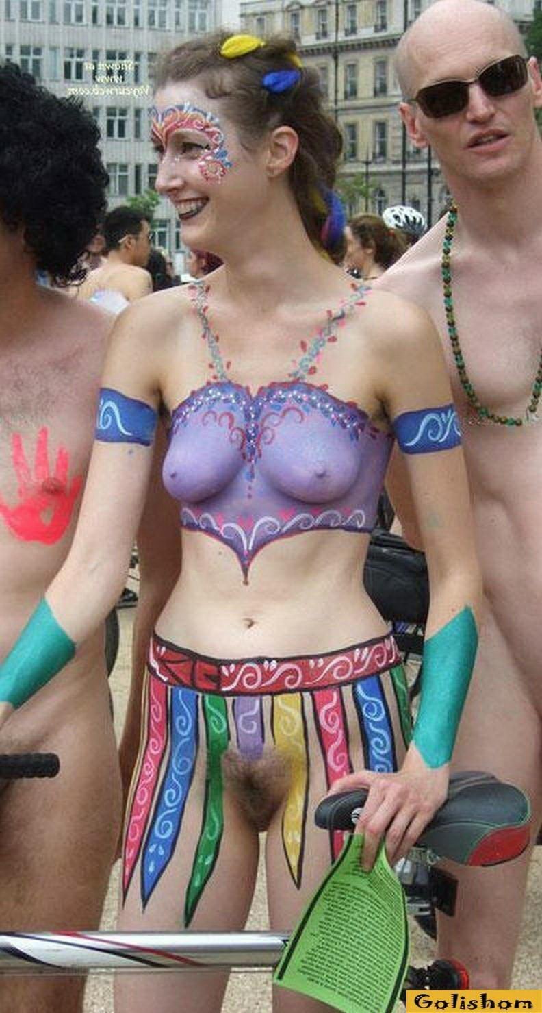 Body art festival naked
