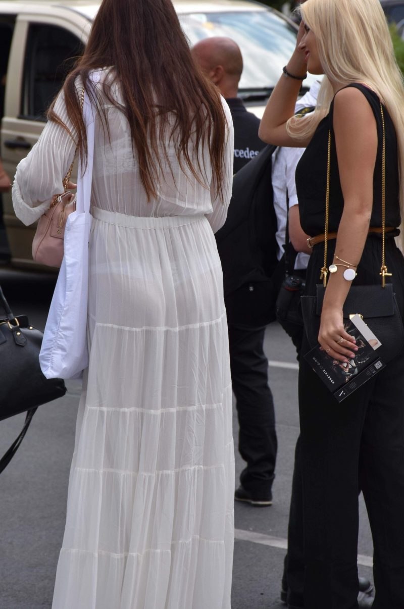 Panties through the dress