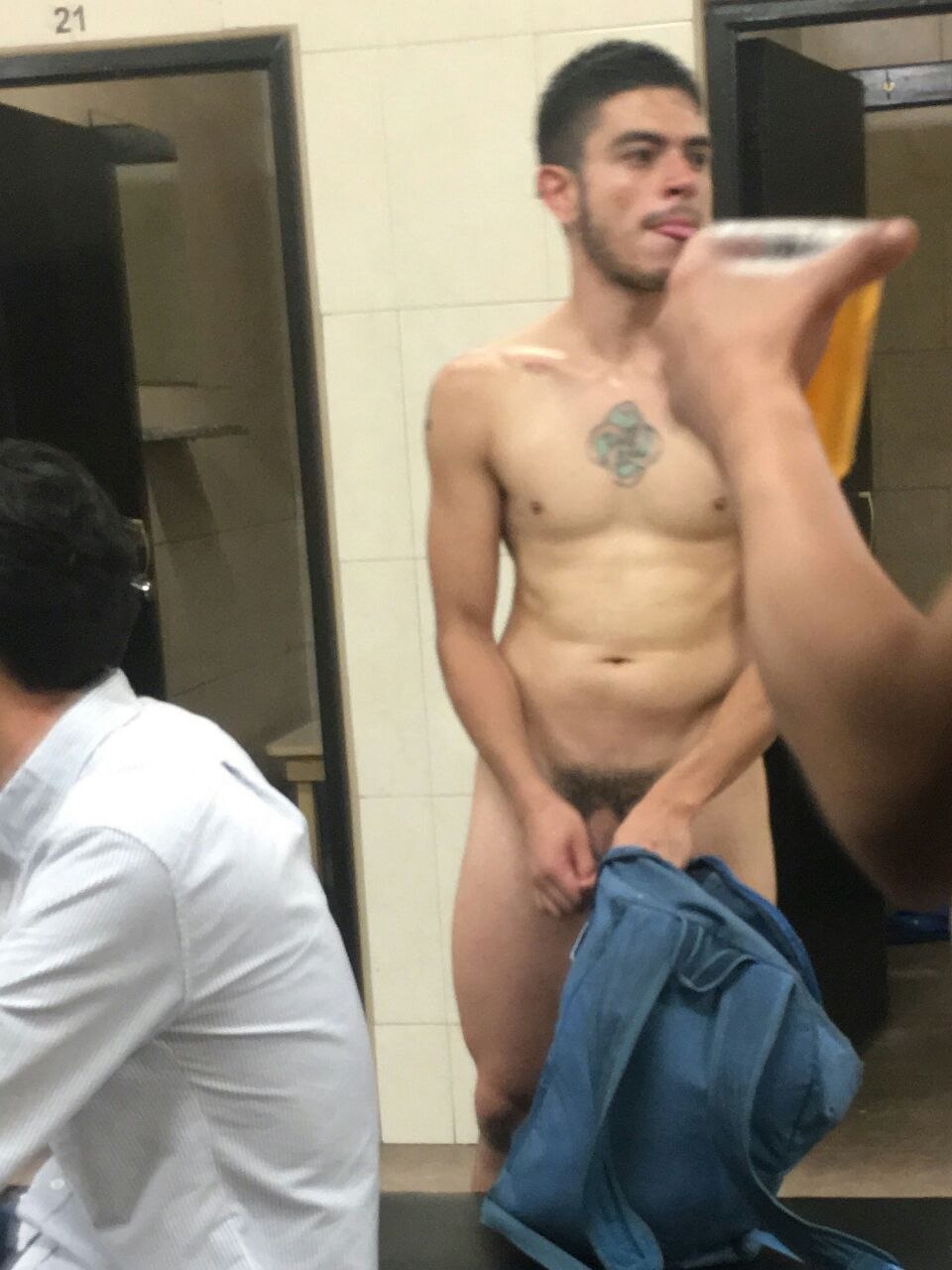 Naked hairy pumped up guys