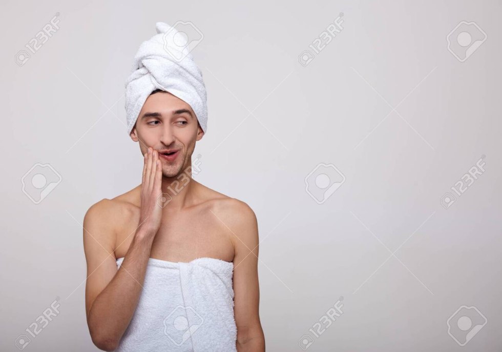 Naked girls in a towel