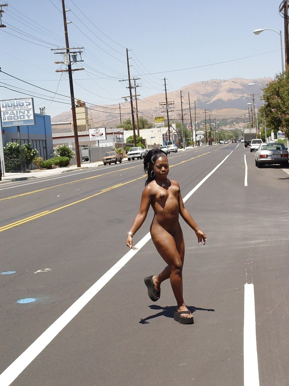 Naked people on the street