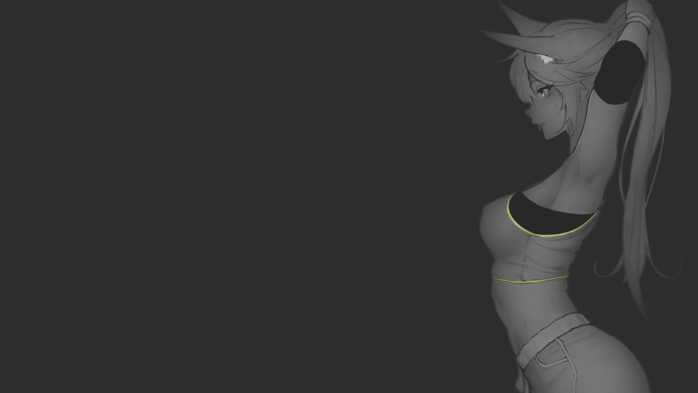 Wallpaper on the desktop Minimalism of the girl