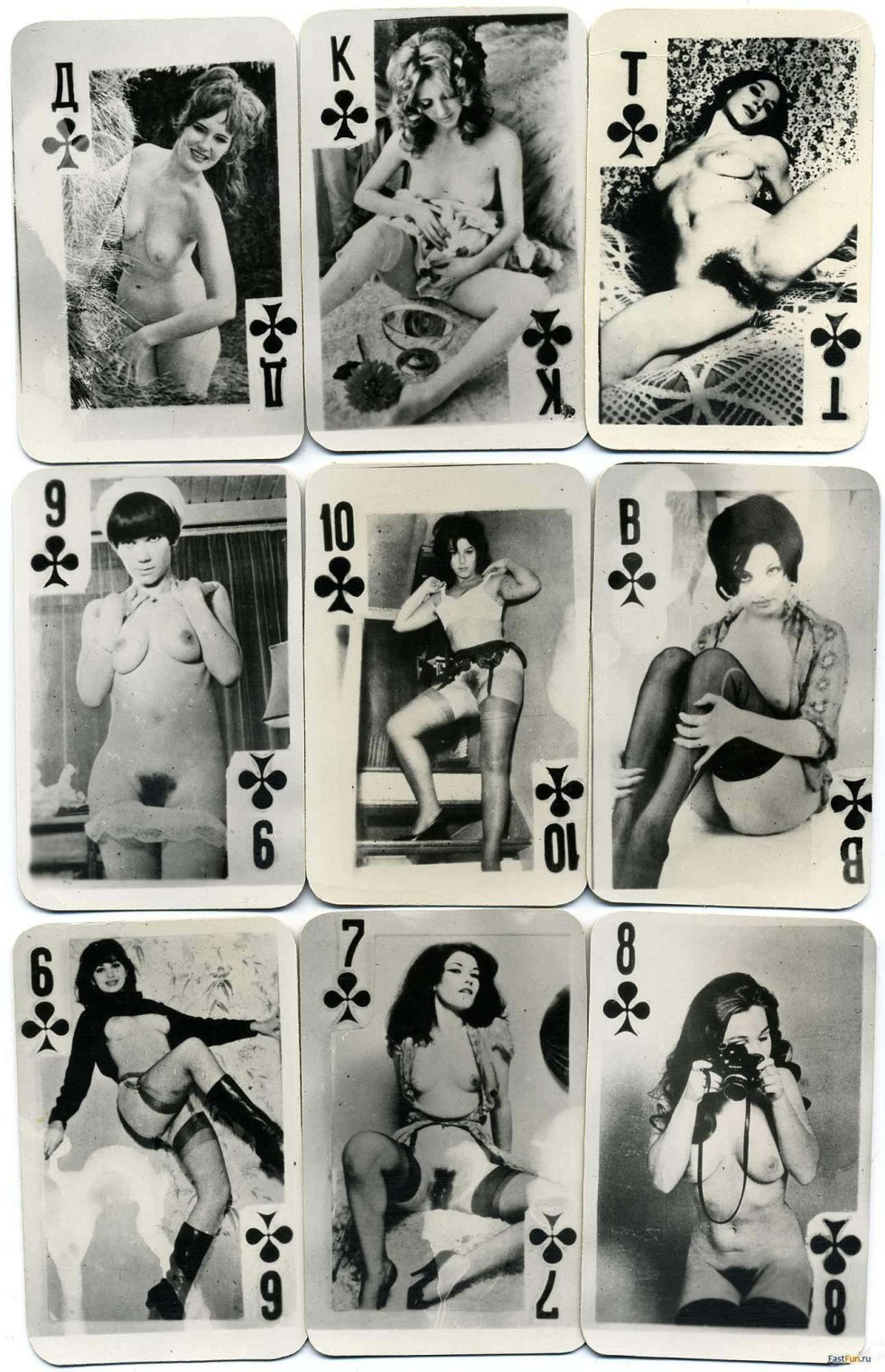 Erotic playing cards