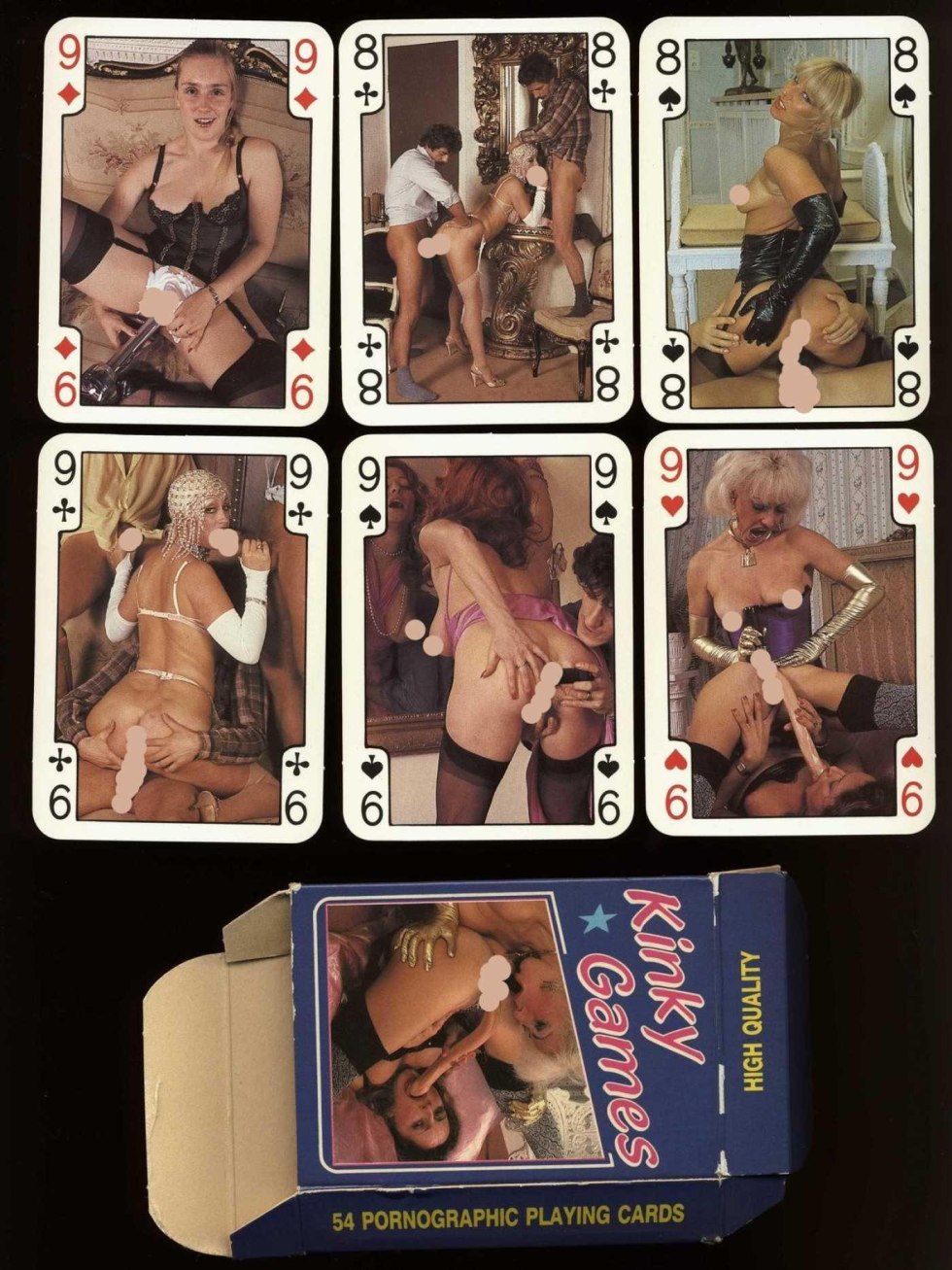 Erotic gaming cards