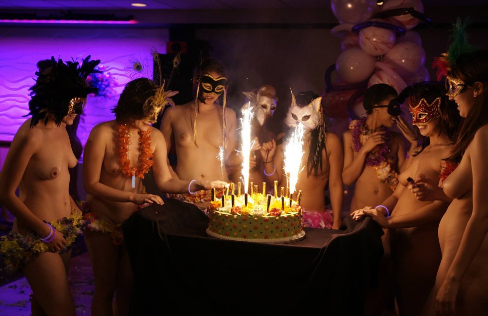 New Year's party in the style of nude