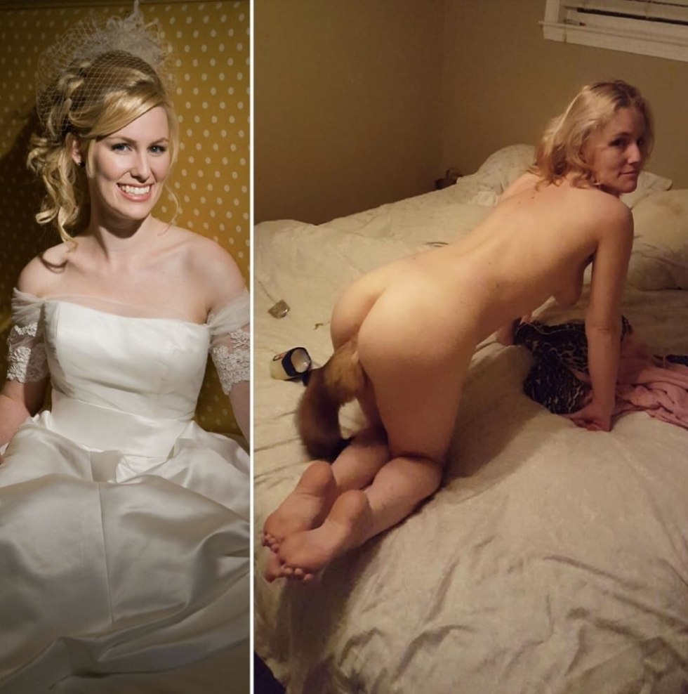 Erotic selfies of the bride