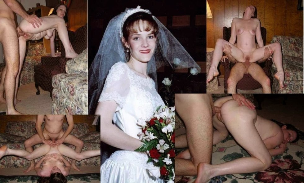 Naked wife after the wedding