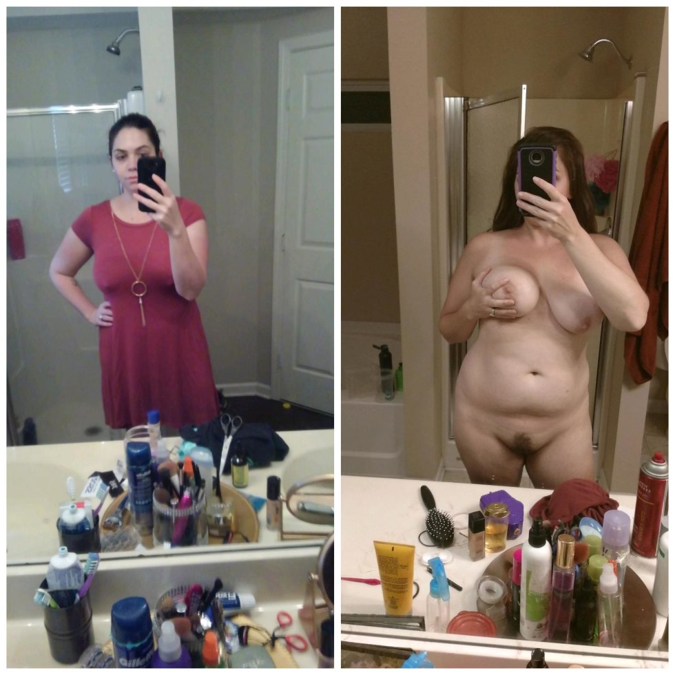 Dressed and striped mature pairs