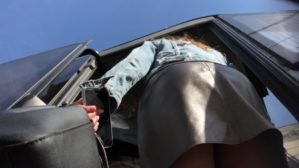 Japanese schoolgirls in micro skirts