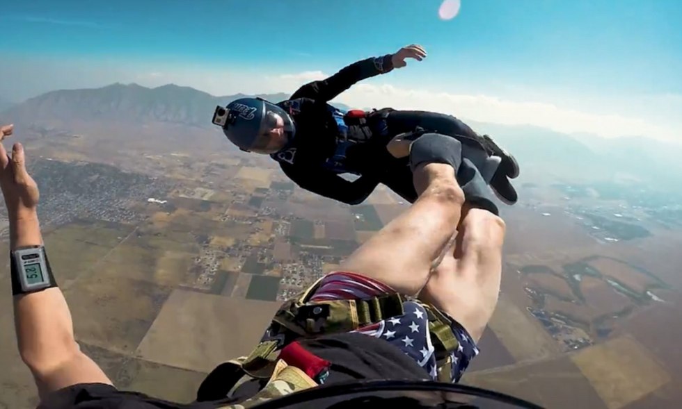 Girl with a parachute