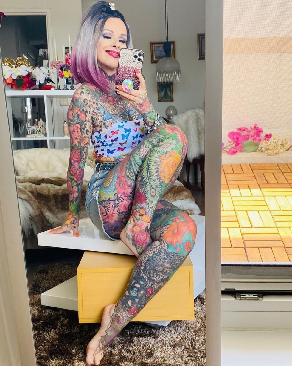 The blogger is all in the tattoo