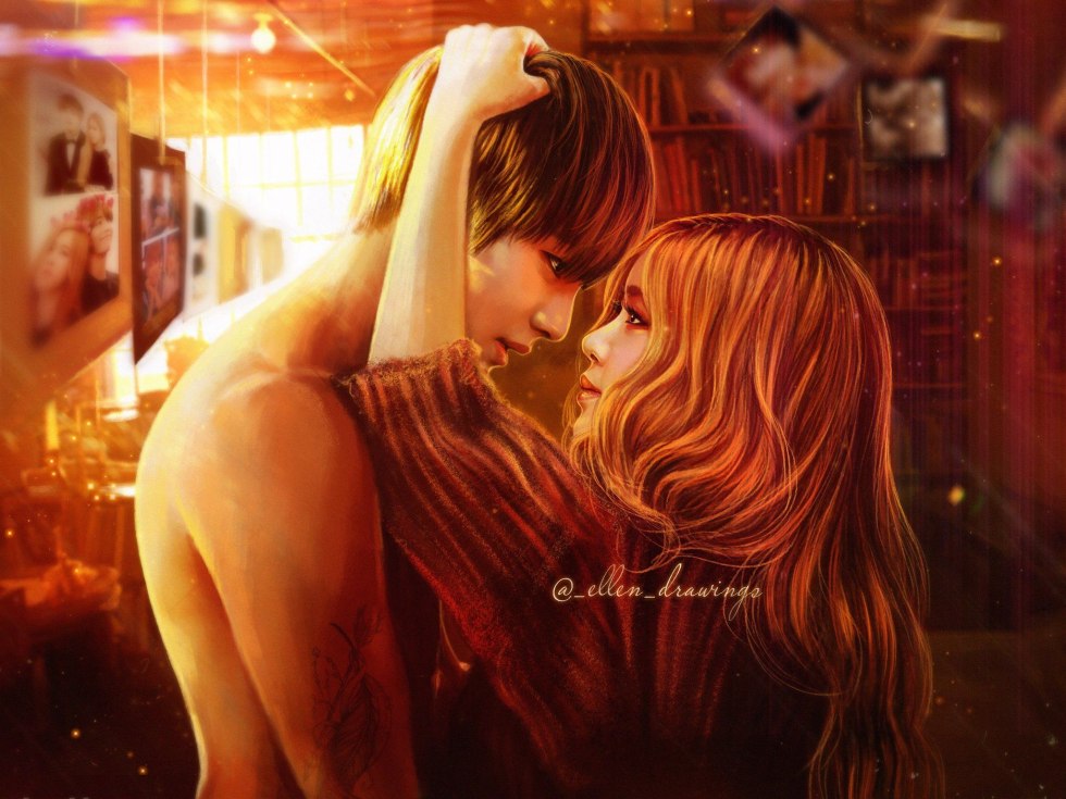Rose and Jimin Art