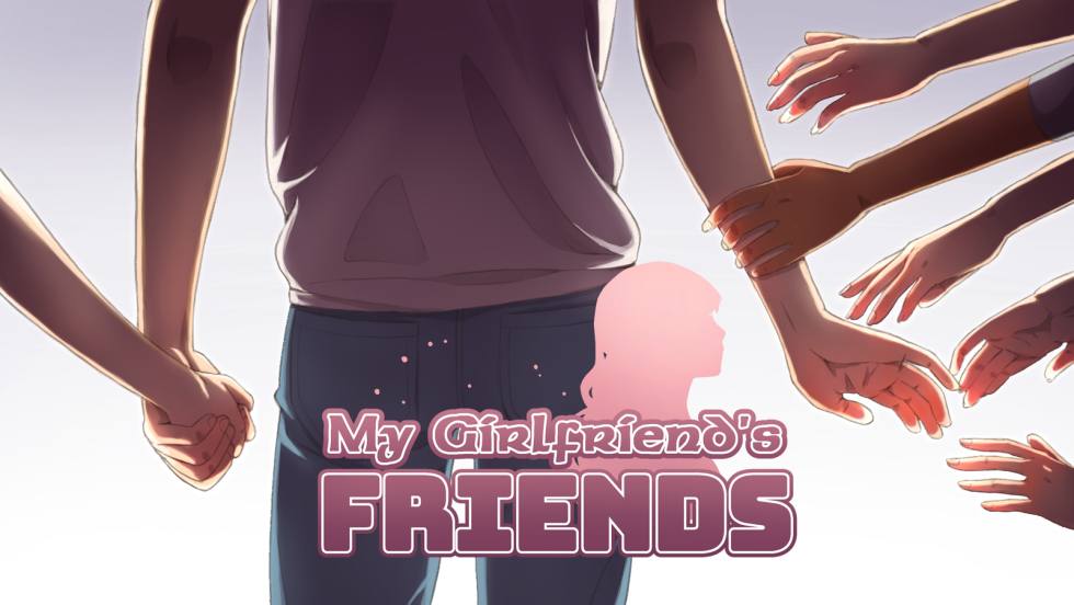 Anime girlfriends with a pencil