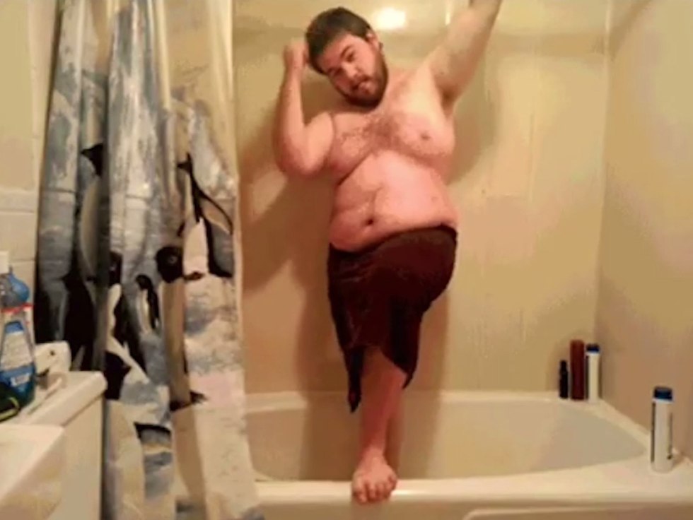 Naked women in a public bath