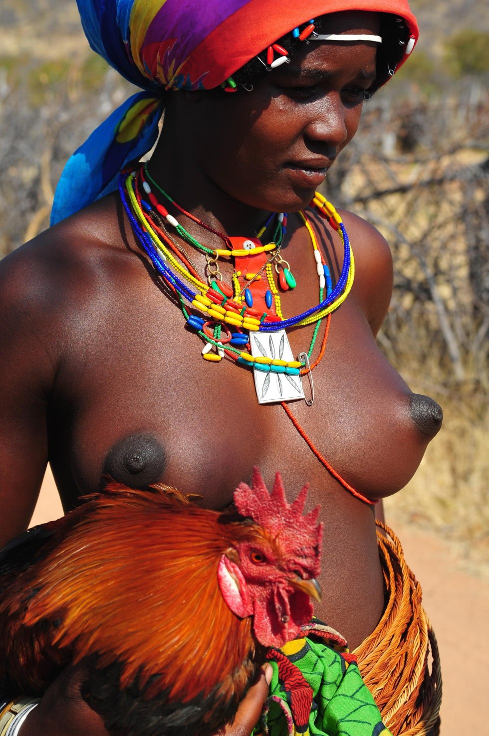 Naked women of African tribes