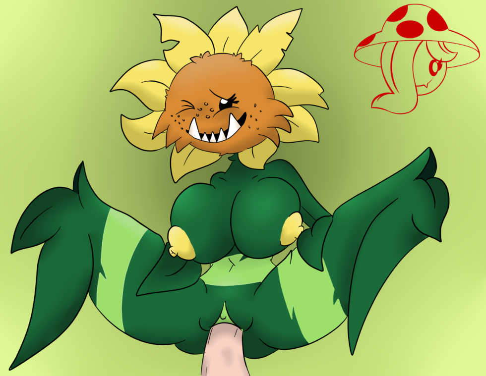 Plants VS Zombies Rule34 Sunflower Tits
