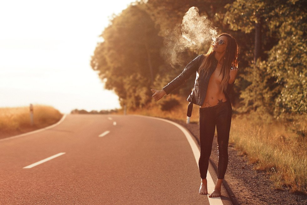 Photoshoot on the road