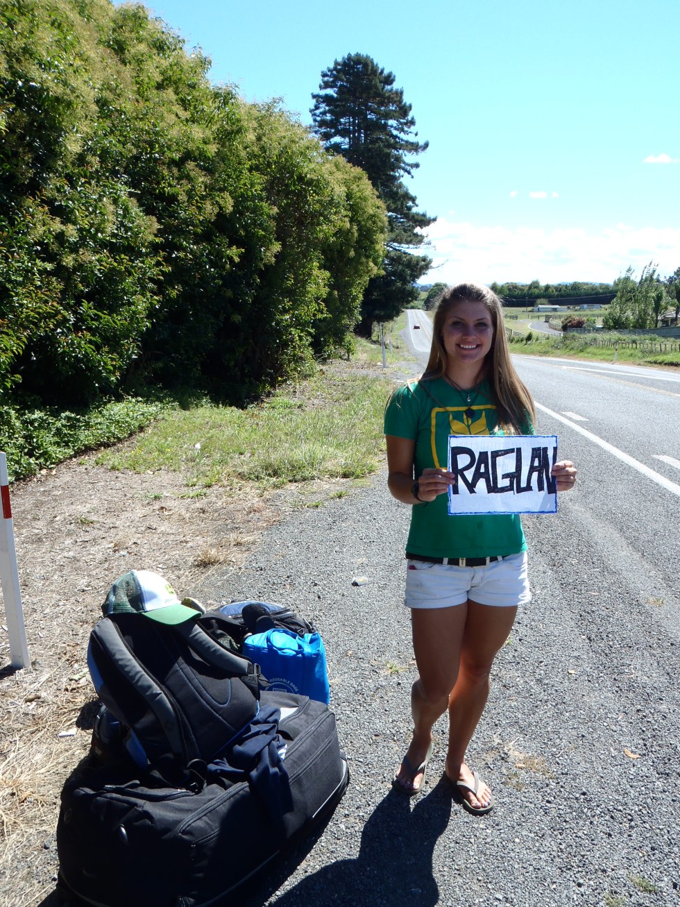 Girls Hitchhiking