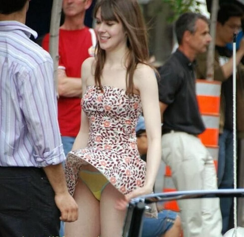 Look for girls under skirts
