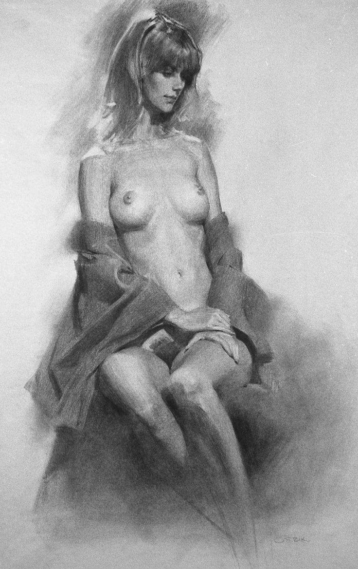 Realistic drawings of naked women