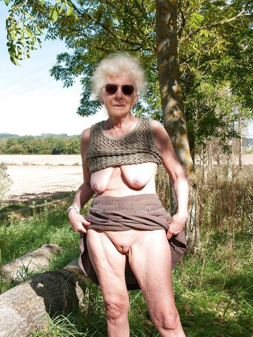 Old women without underwear