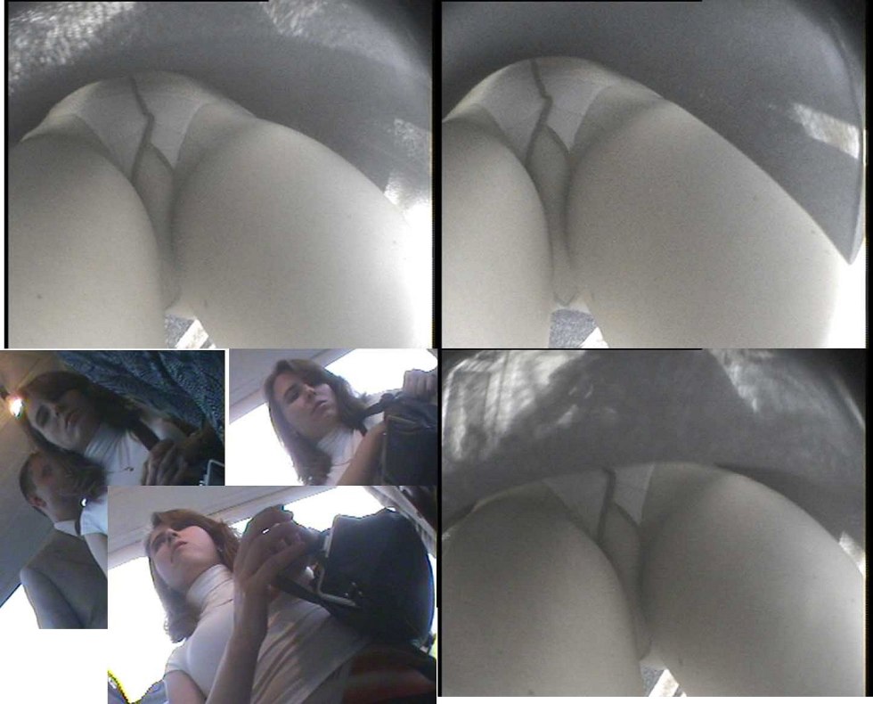 Hidden camera under a skirt