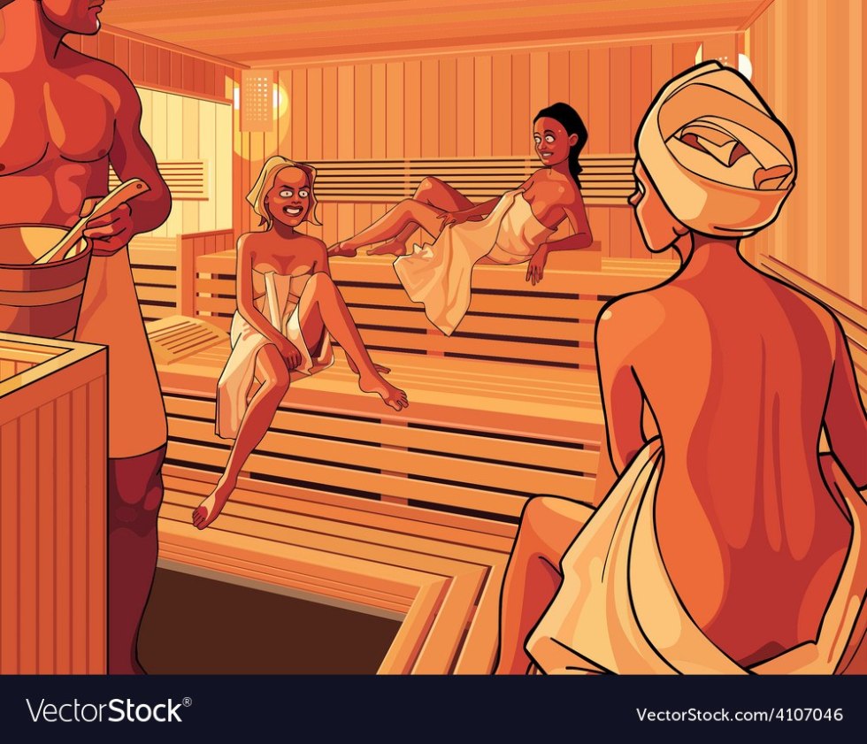 Erotic comics of the sauna