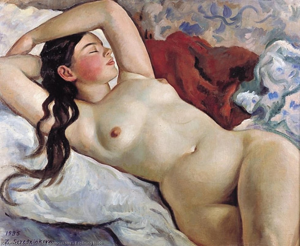 Zinaida Serebryakova sleeping model