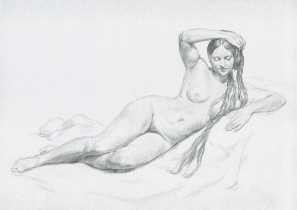 Erotic drawings from the nature of girls