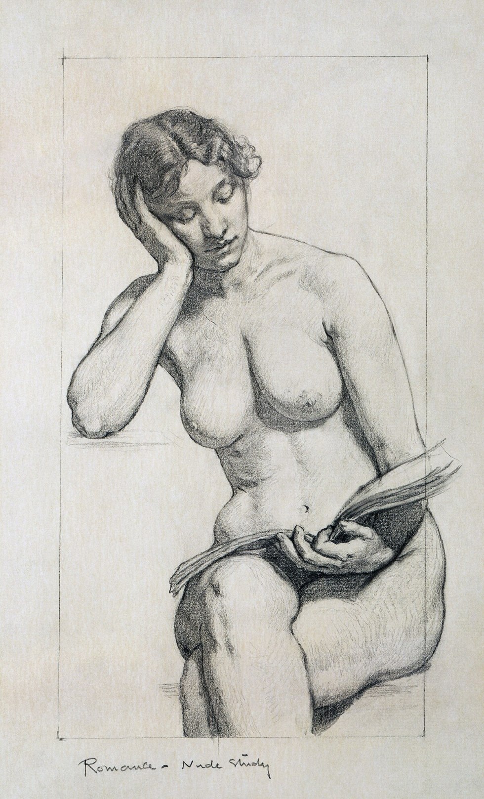 Academic drawing of nude